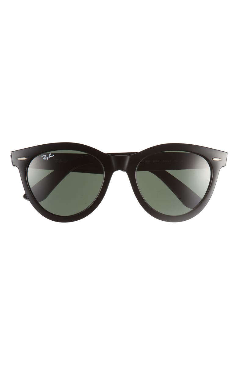 Ray-Ban Wayfarer Way 54mm Oval Sunglasses, Main, color, Black