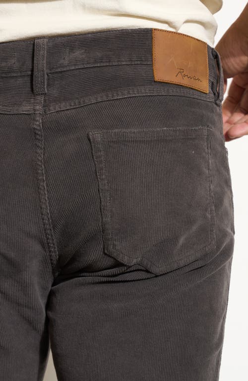 Rowan Jd Five-pocket Corduroy Pants In Black