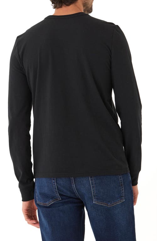 Threads 4 Thought Arrow Embroidered Long Sleeve T-shirt In Black