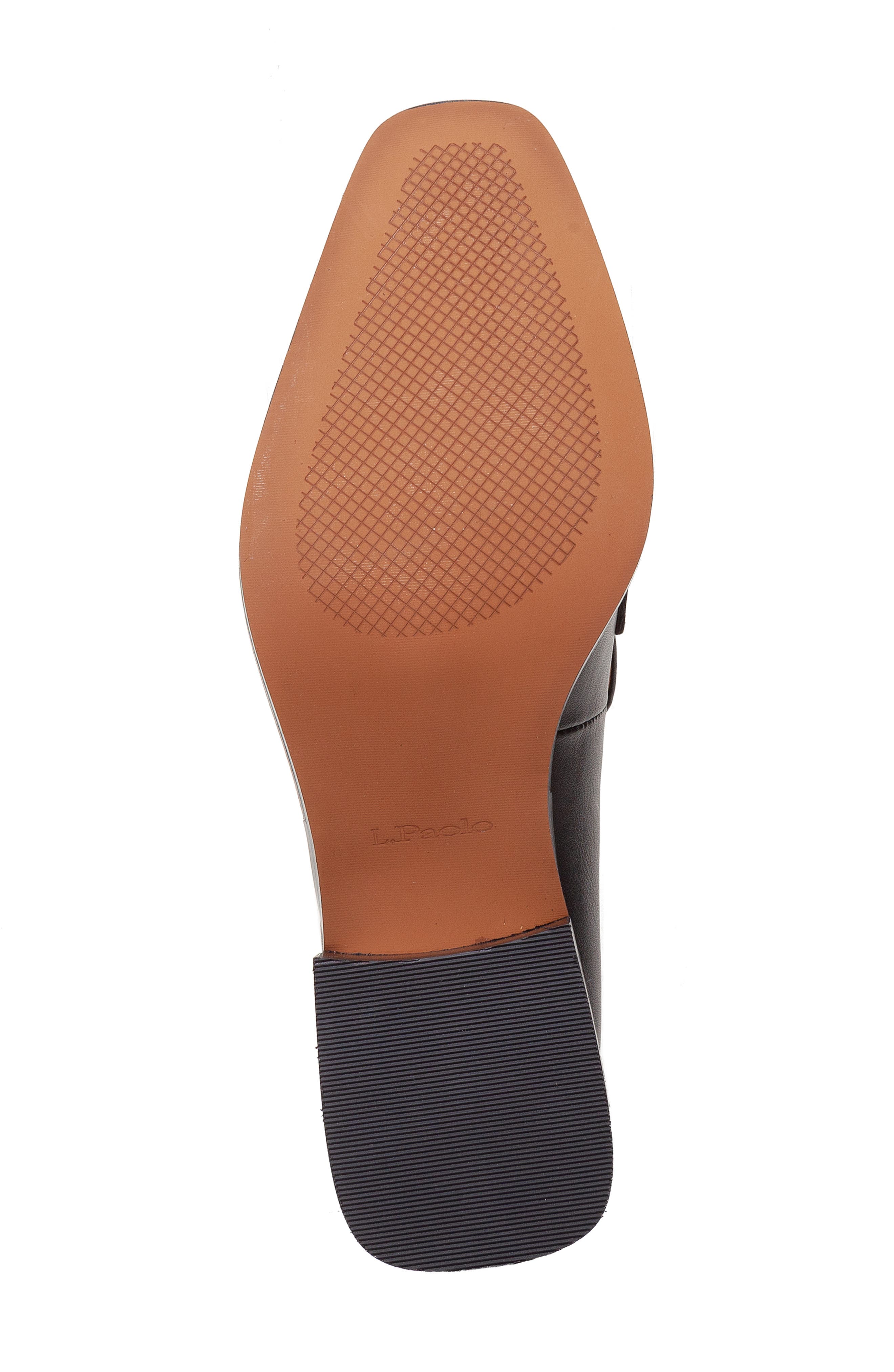 Linea Paolo Chrystie Chain Block Heel Loafer, Alternate, color, Black