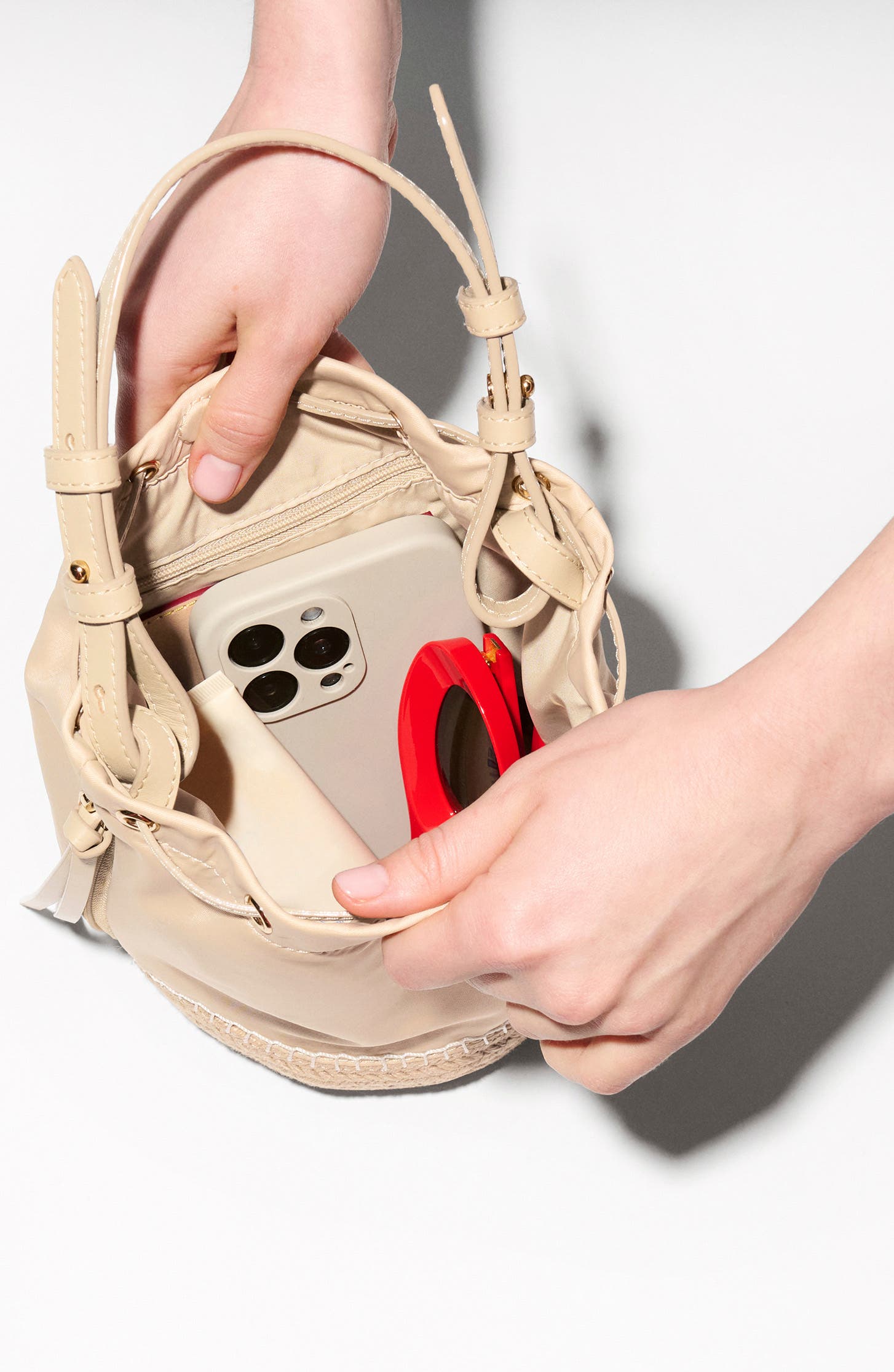 Waverly Espadrille Bucket Bag, Alternate, color, SAND