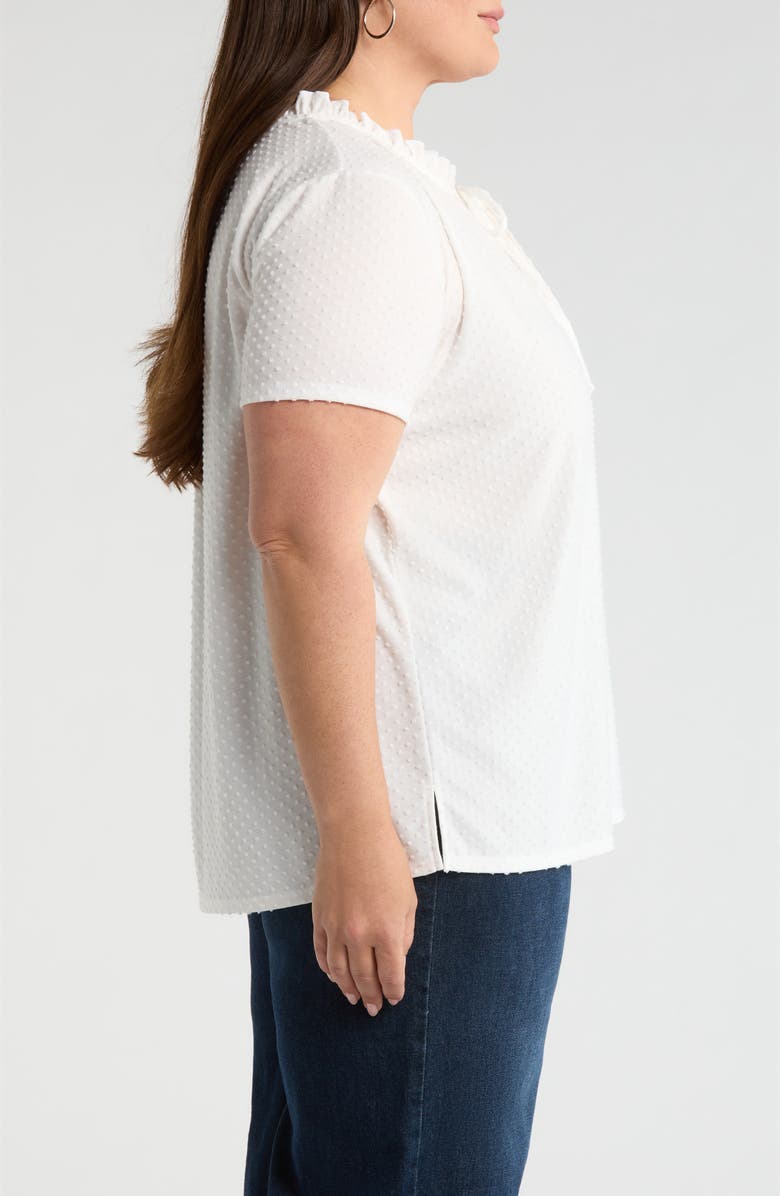 Loveappella Swiss Dot Top, Alternate, color, Ivory