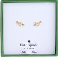 Kate Spade New York Pavé Arrow Heart Stud Earrings