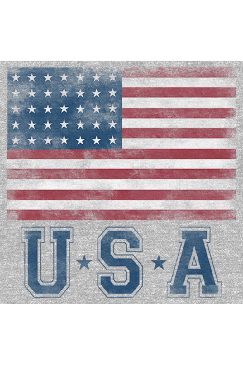 Women's Lost Gods Fourth of July Vintage American Flag Graphic T-Shirt, Alternate, color, Heather Gray