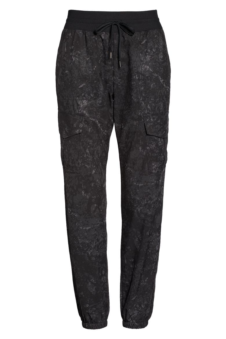 Getaway Cargo Pants, Alternate, color, BLACK LUCRETIA PRINT