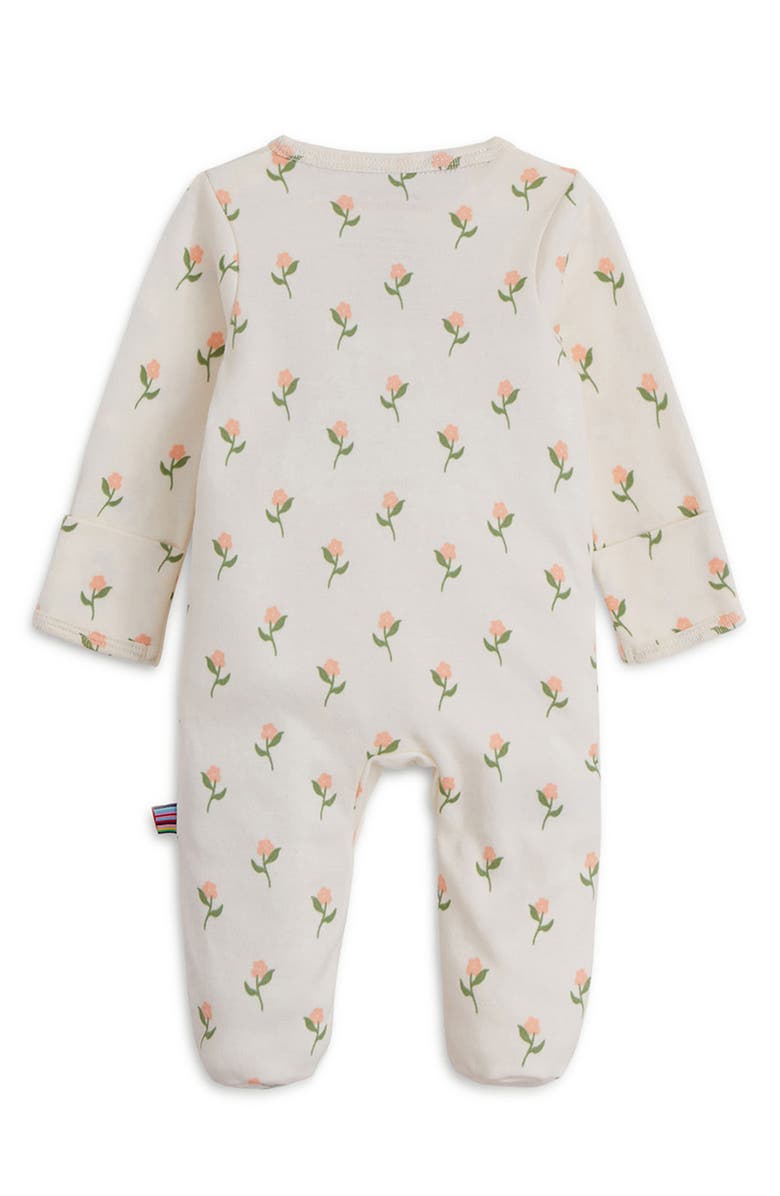 Magnetic Me Floral Chicken Tender Magnetic Convertible Footie, Alternate, color, Beige