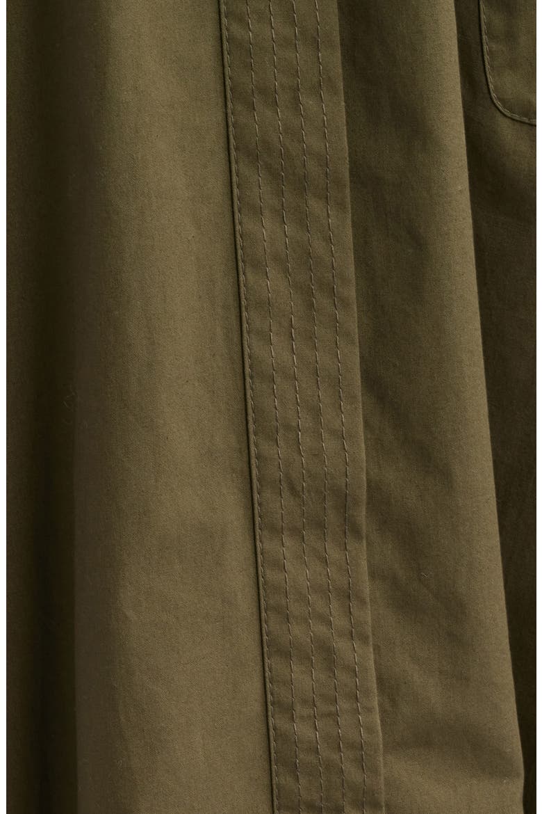 Trapunto Midi Shirtdress, Alternate, color, OLIVE