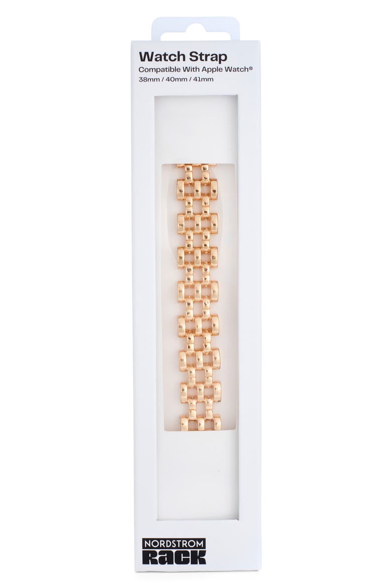Chainlink Smart Watch Strap, Alternate, color, GOLD