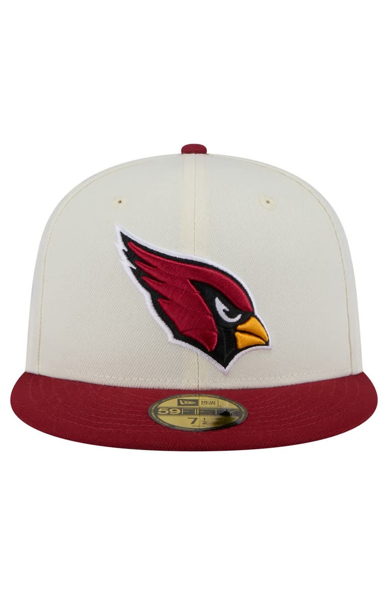 New Era Men's New Era  White/Cardinal Arizona Cardinals Main 59FIFTY Fitted Hat, Alternate, color, 