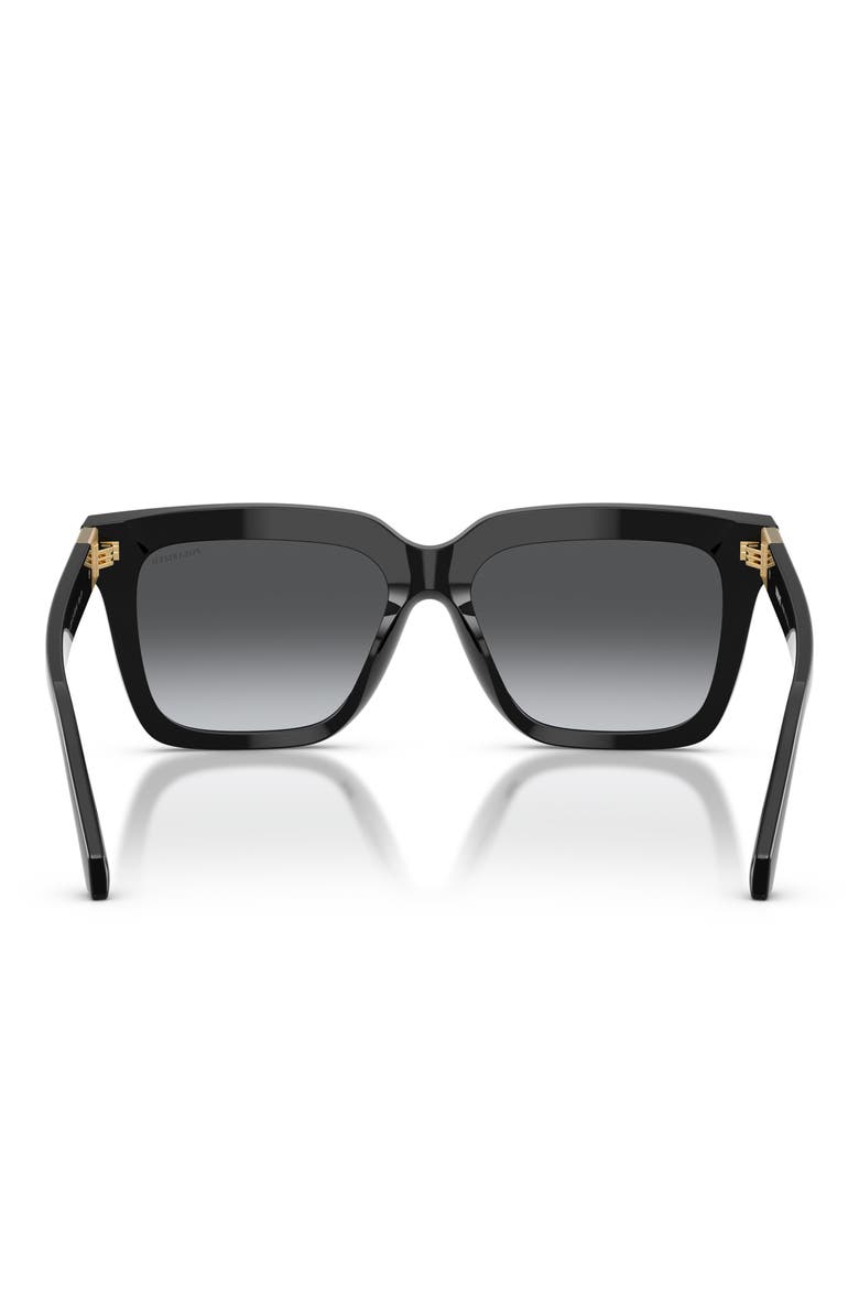 Medusa 55mm Polarized Square Sunglasses, Alternate, color, BLACK / GREY GRADIENT POLAR