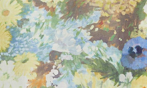 & Other Stories Floral Puff Sleeve Top In Green