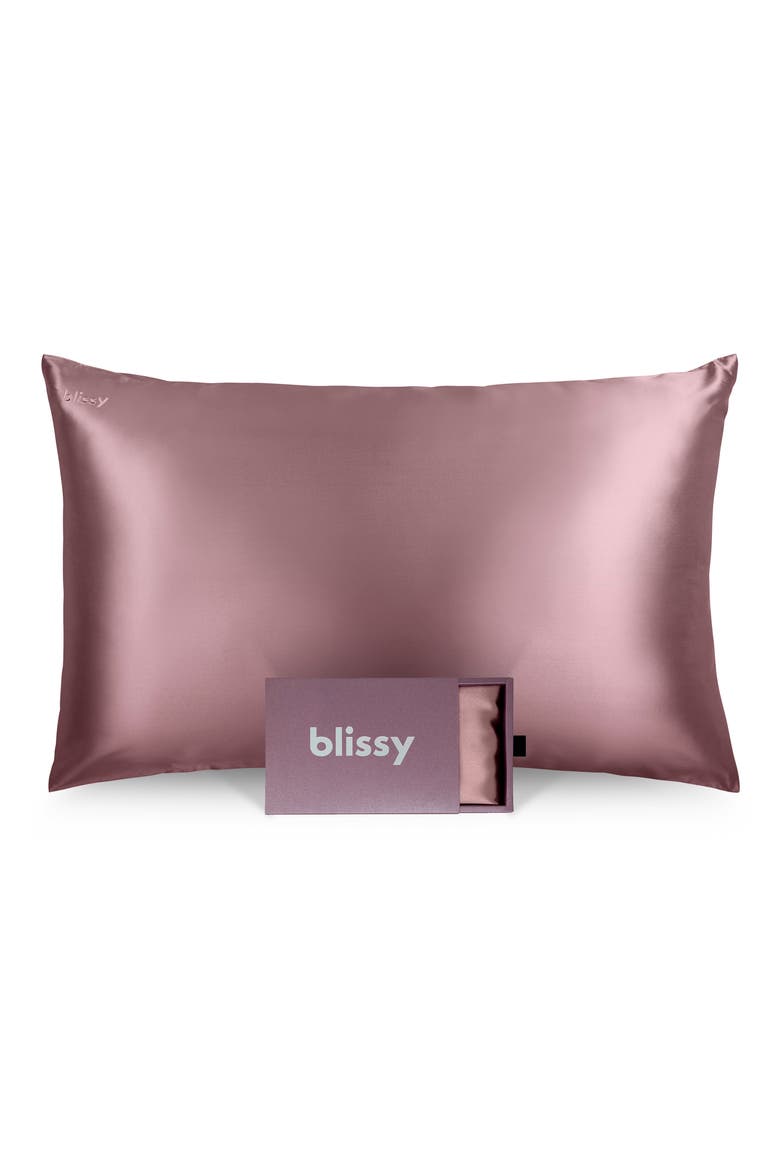 Mulberry Silk Pillowcase, Main, color, PLUM