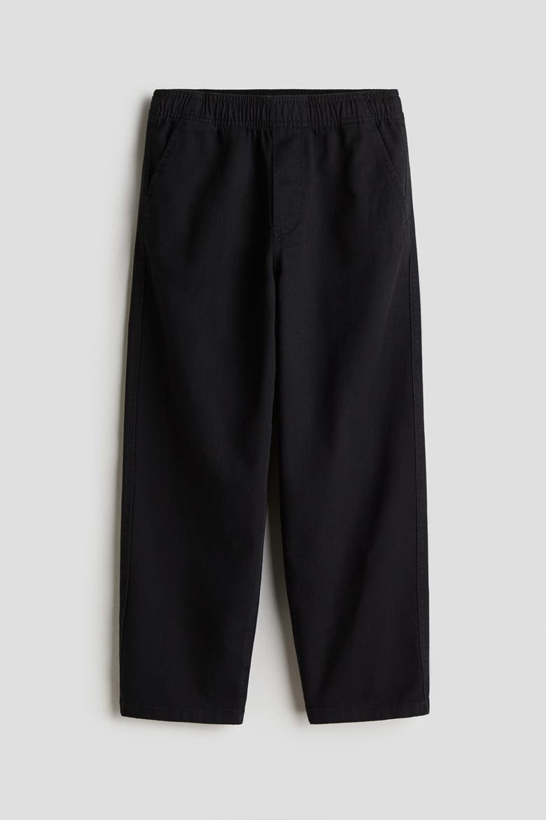 Cotton Twill Joggers, Main, color, Black