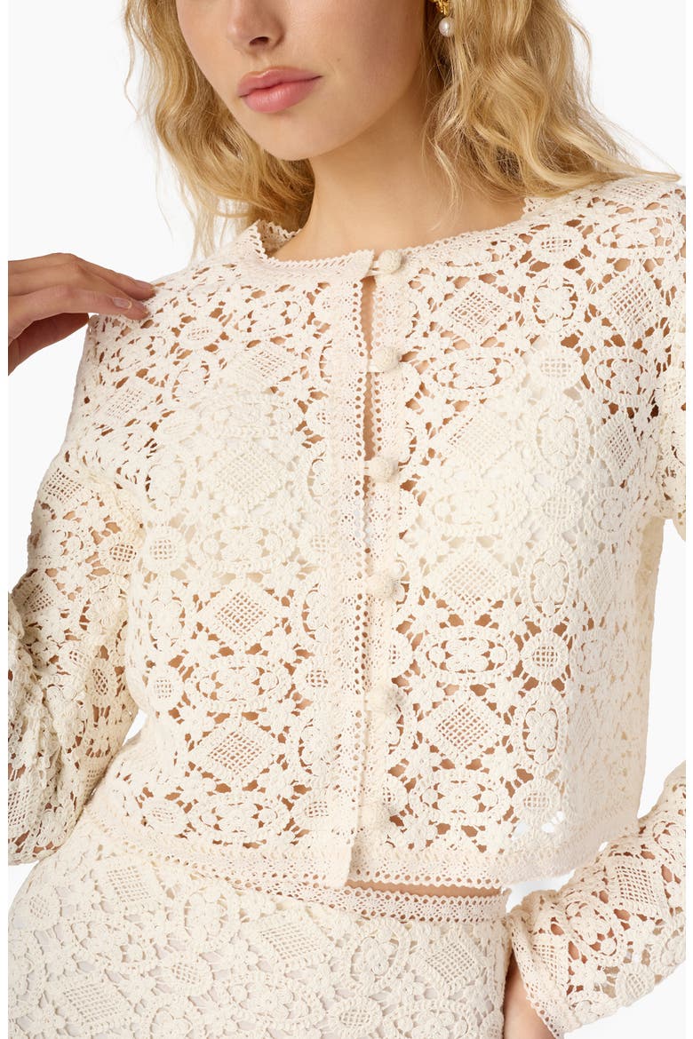 Kayseri Open Stitch Cardigan, Alternate, color, CERAMIC
