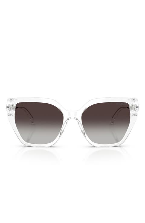 56mm Gradient Irregular Sunglasses