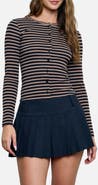 Blu Pepper Striped Cardigan