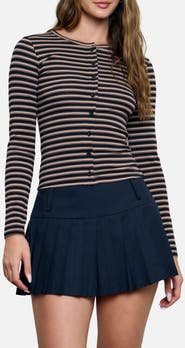 Blu Pepper Striped Cardigan