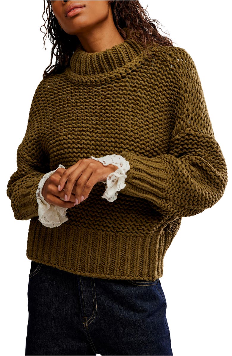 Free People My Only Sunshine Sweater, Main, color, Oregano