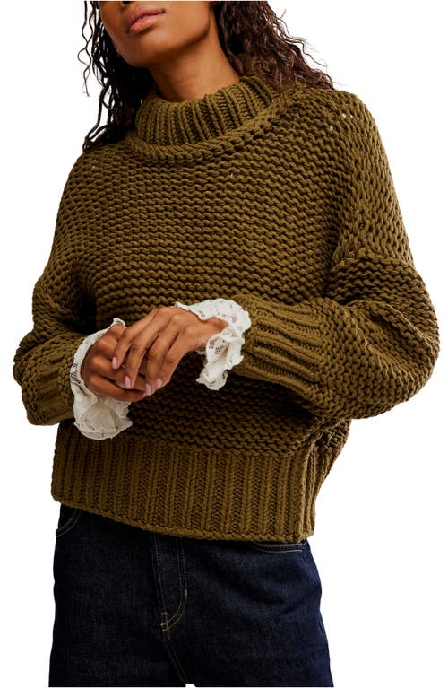 Free People My Only Sunshine Sweater In Green