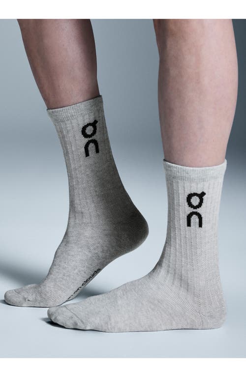 On 3-pack Logo Quarter Socks In Gray