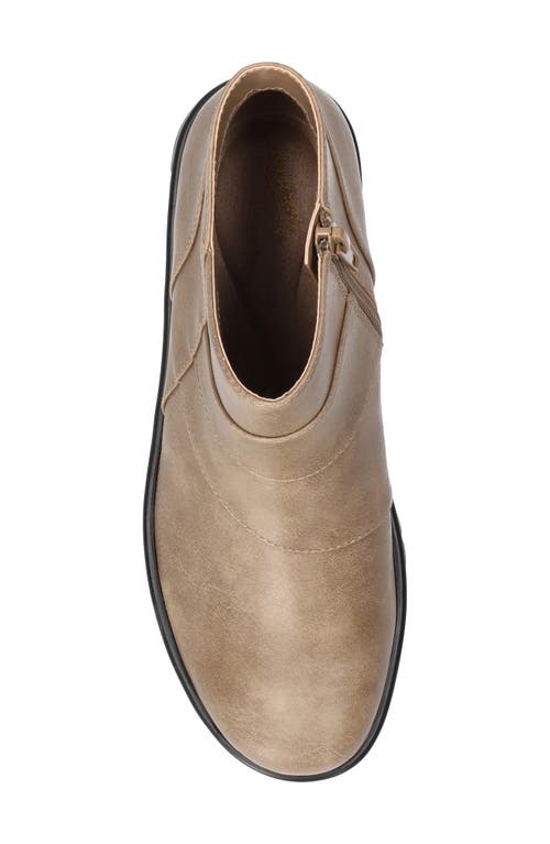 Easy Street Rayleen Wedge Bootie In Brown