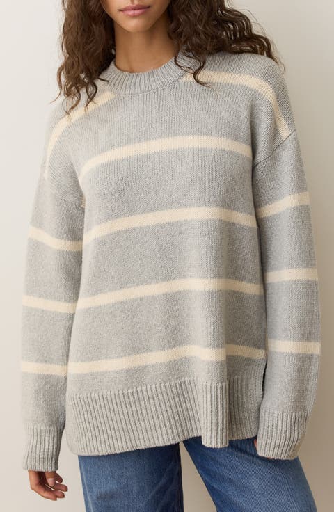 Berkeley Oversize Crewneck Wool Blend Sweater