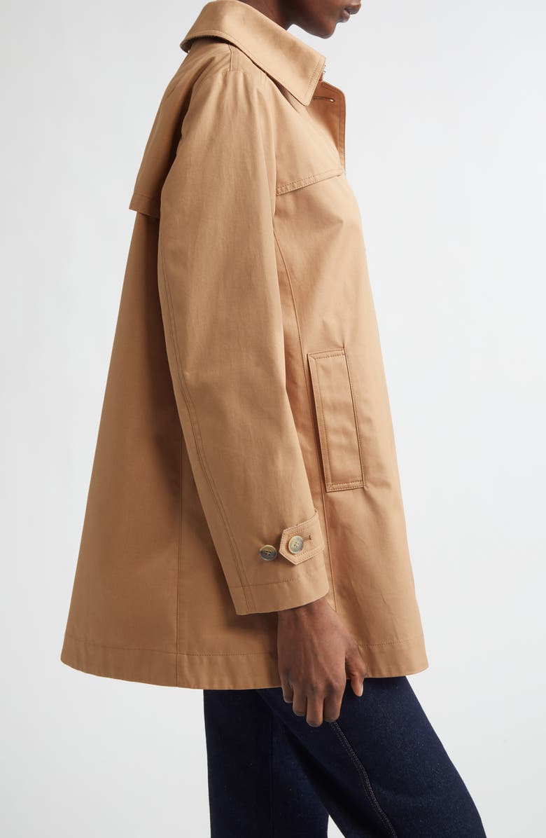 Herno A-Line Cotton Trench Coat, Alternate, color, 2720 Taupe