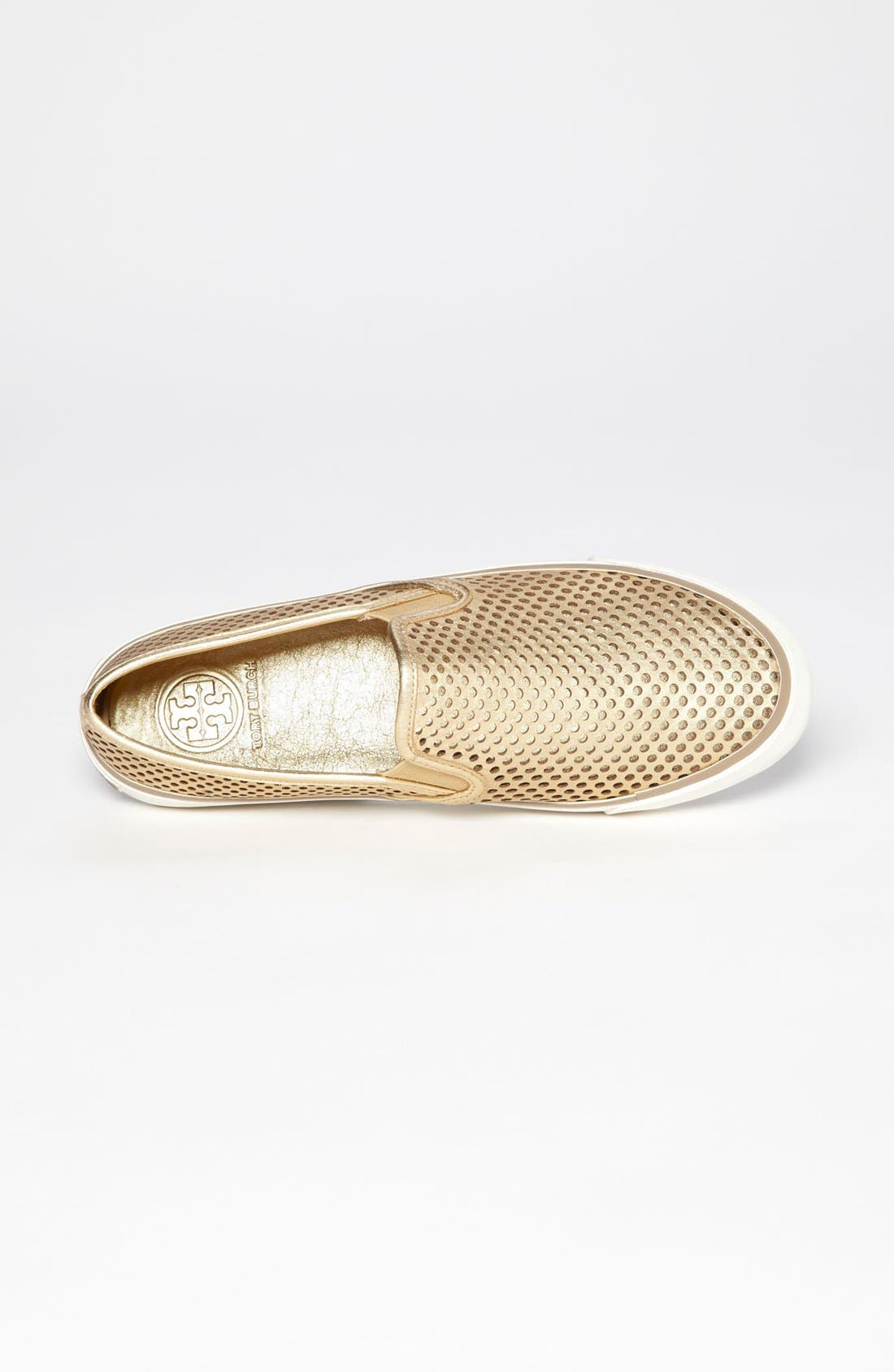 'Miles' Perforated Sneaker, Alternate, color, GOLD
