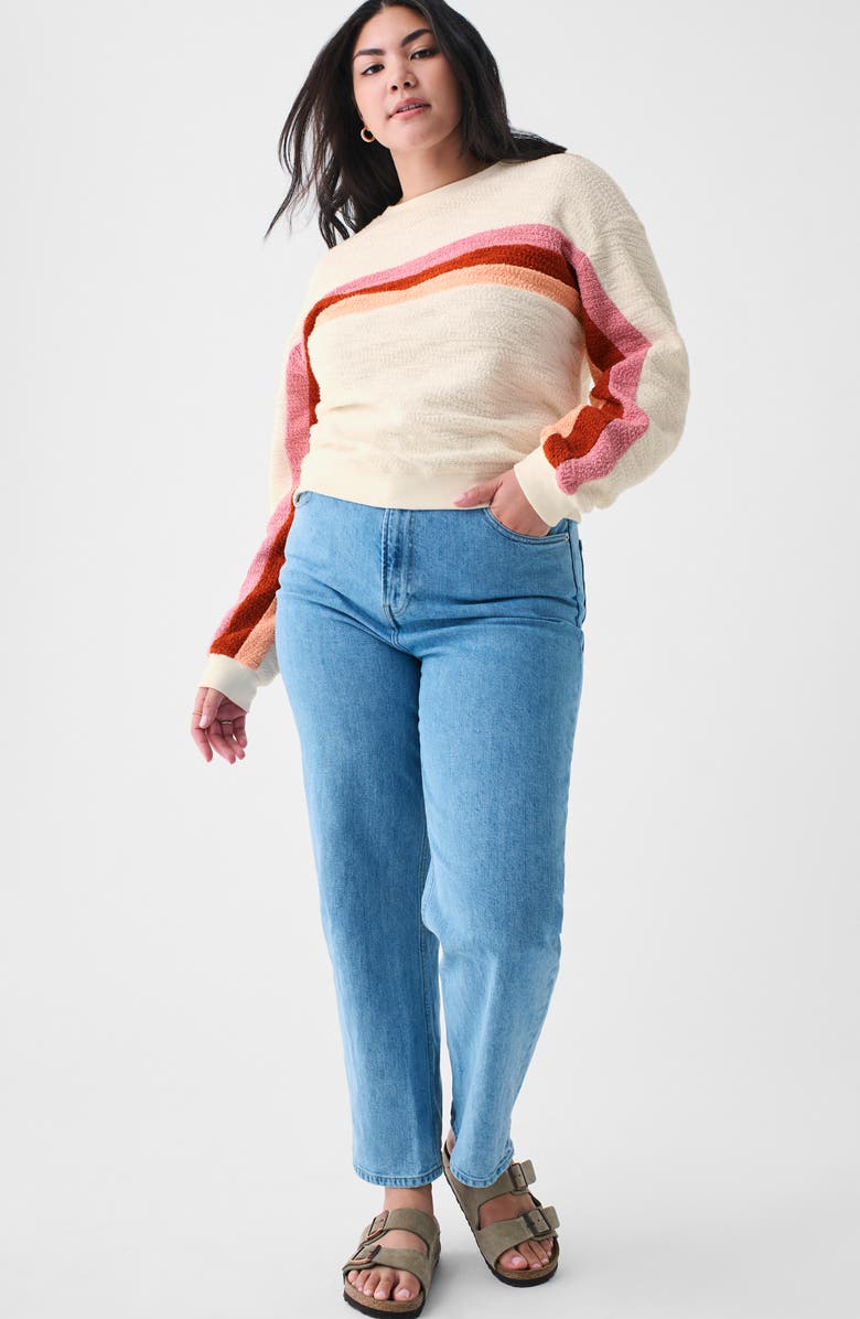 Faherty Vista Stripe Pullover, Alternate, color, 