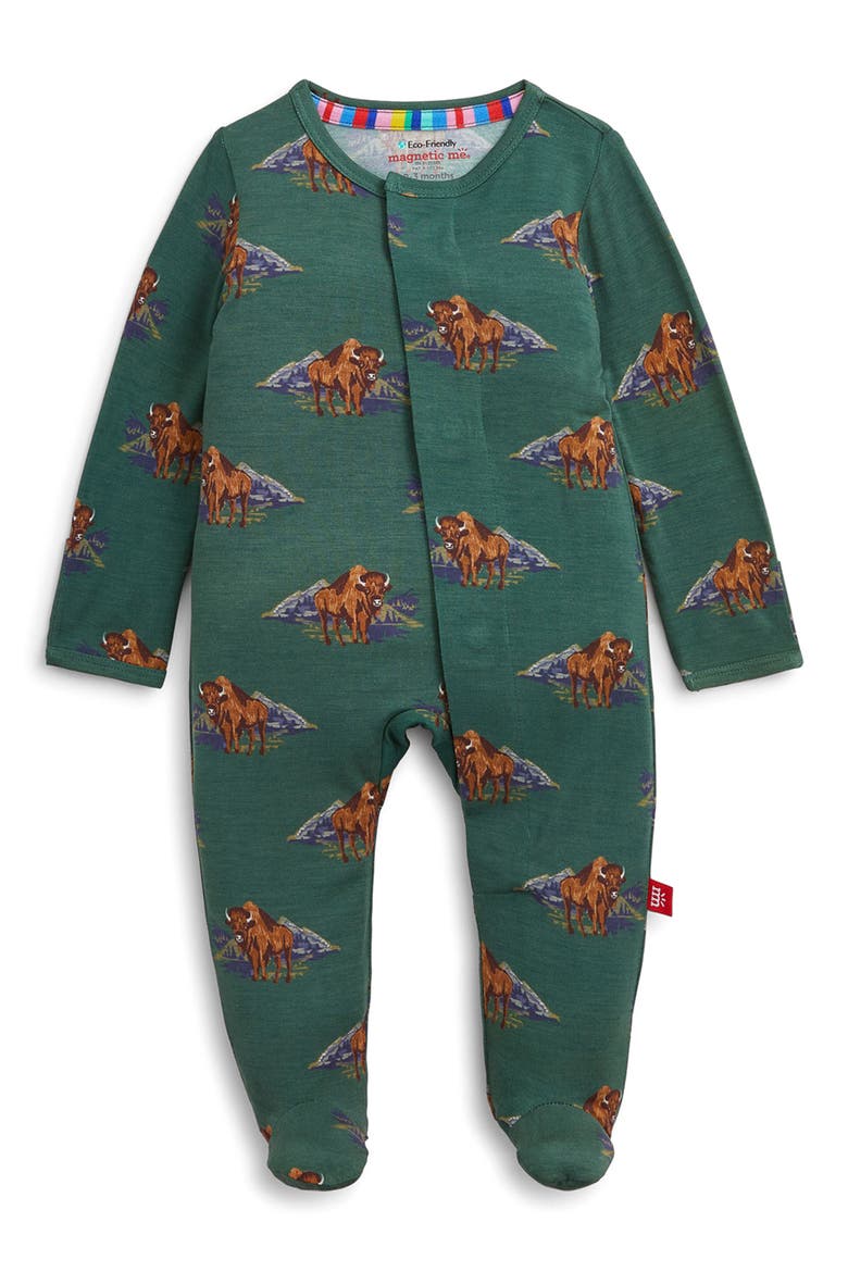 Kids' Bison Modal Footie, Main, color, BISON