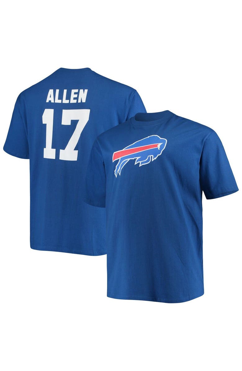 FANATICS Men's Fanatics Branded Josh Allen Royal Buffalo Bills Big & Tall Player Name & Number T-Shirt, Main, color, Royal