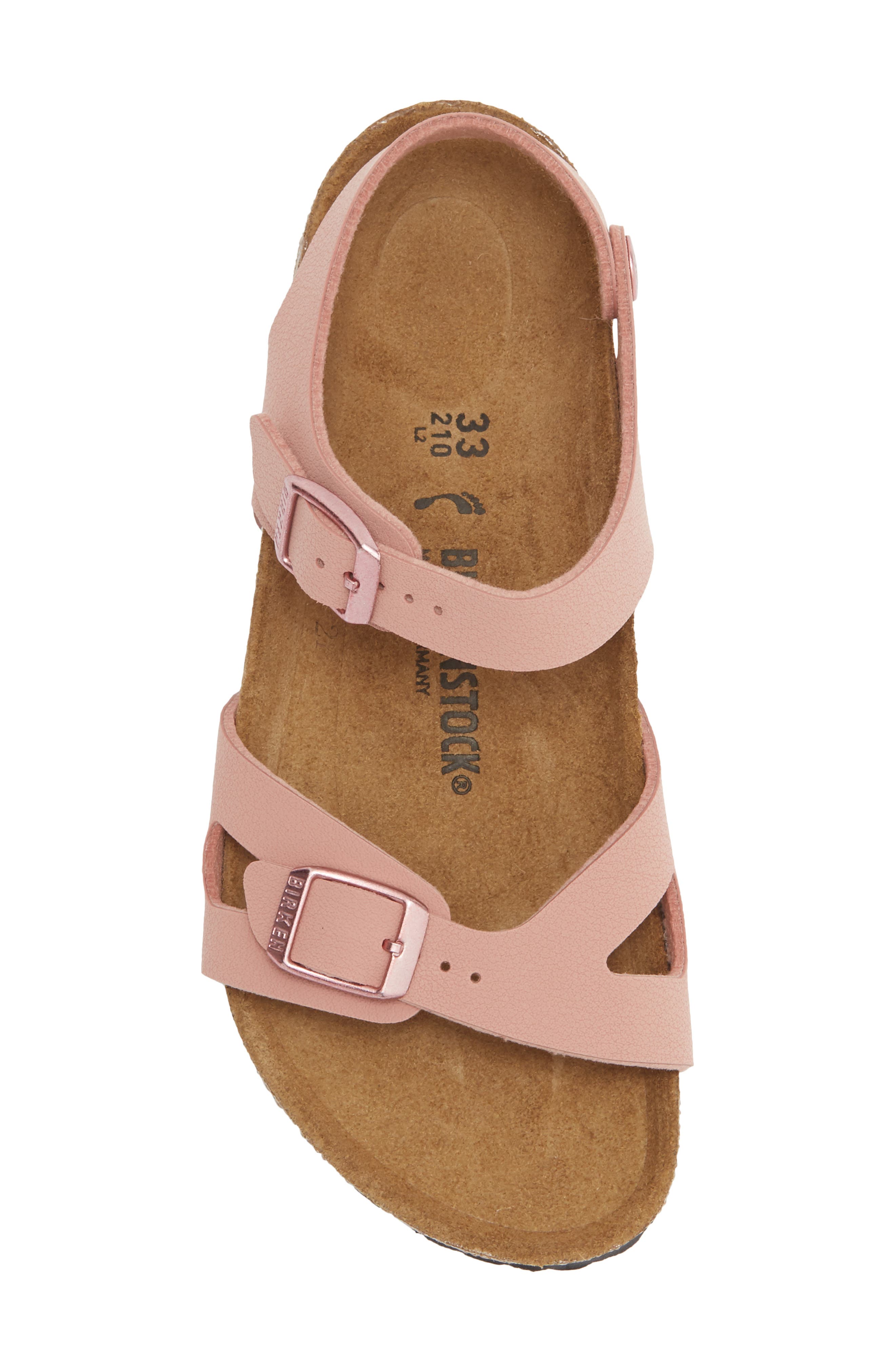 Birkenstock Kids' Rio Sandal, Alternate, color, Pink Clay