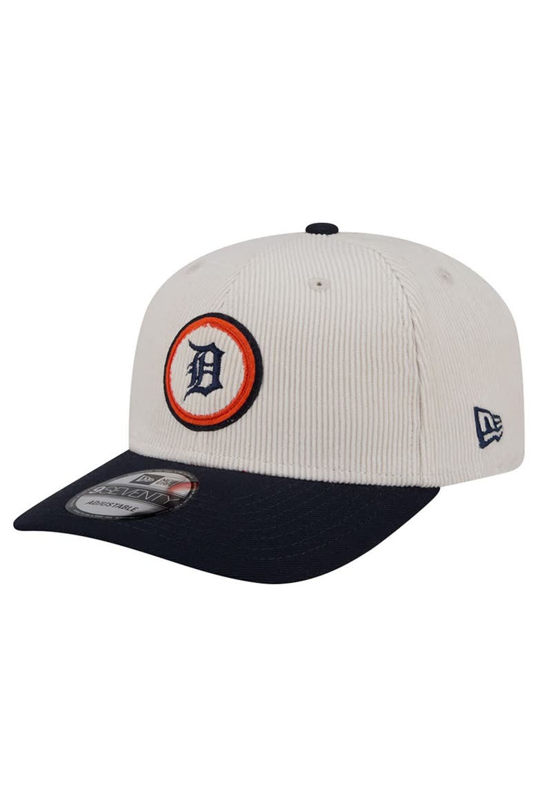 Men's New Era  Cream Detroit Tigers Loyal 9SEVENTY Adjustable Hat, Alternate, color, Cream