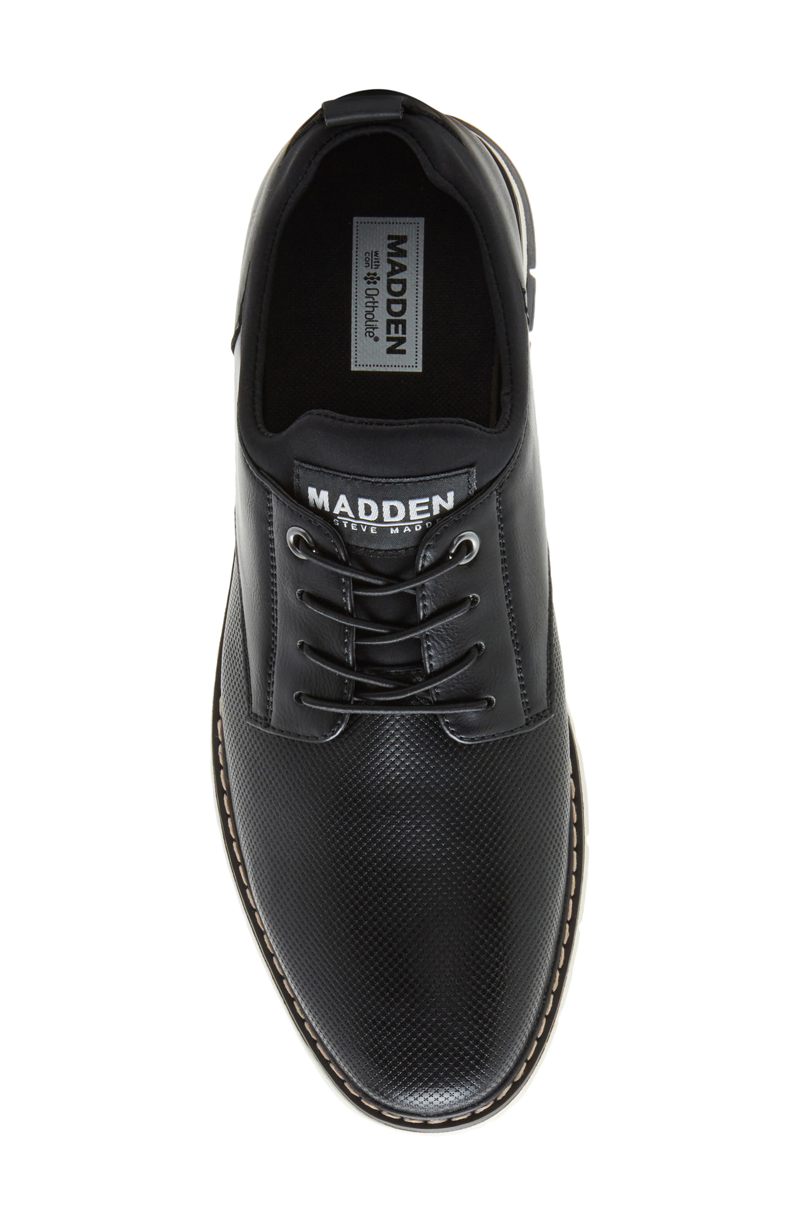 MADDEN Lochlan Derby, Alternate, color, Black Leather