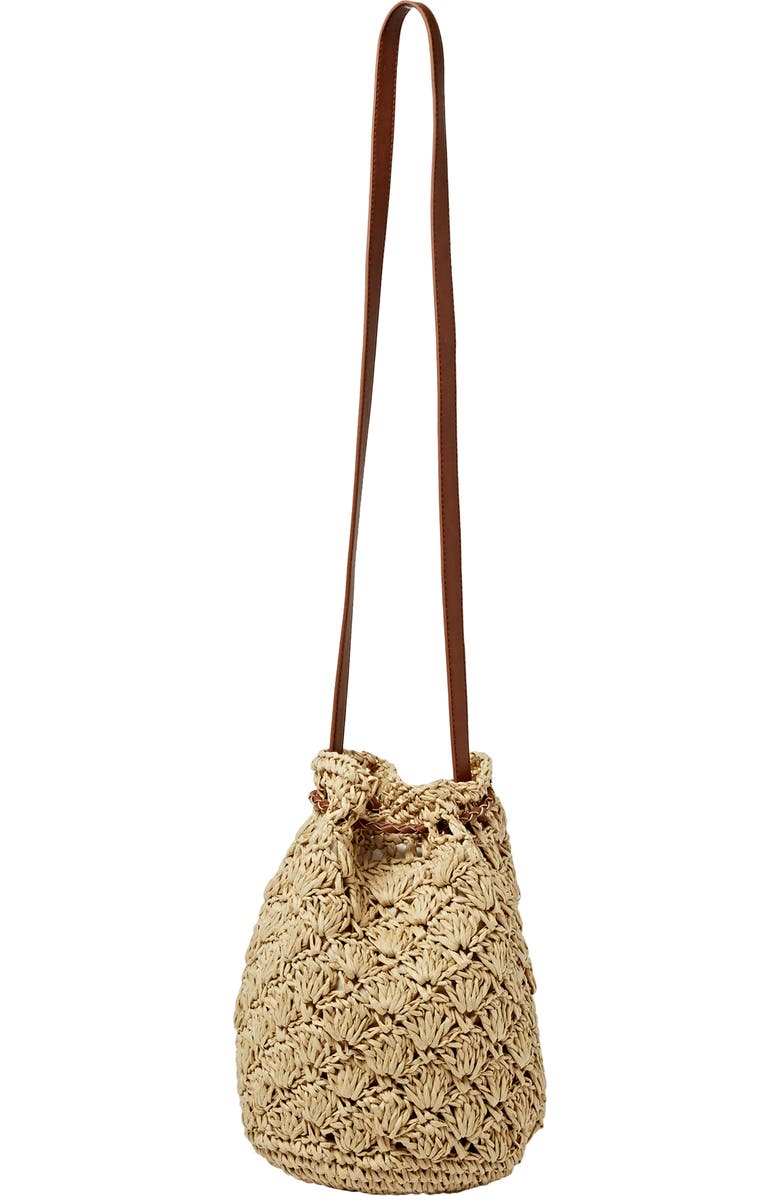 Billabong Wake Up Straw Bucket Bag, Alternate, color,
