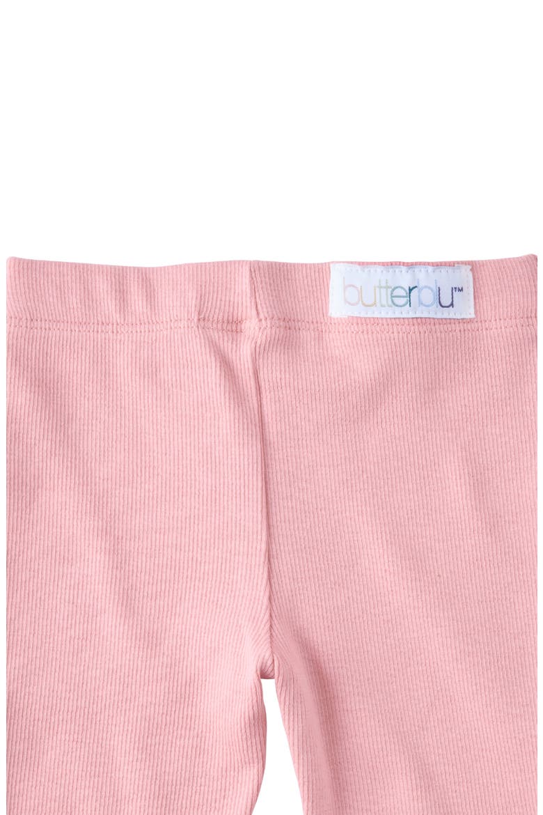 Fiorella Assorted 4-Pack Stretch Organic Cotton Flare Leggings, Alternate, color, SORBET