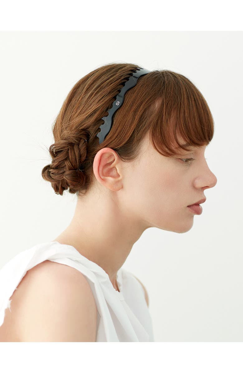 Alexandre de Paris Miromesnil Comb Acetate Headband, Alternate, color, Black