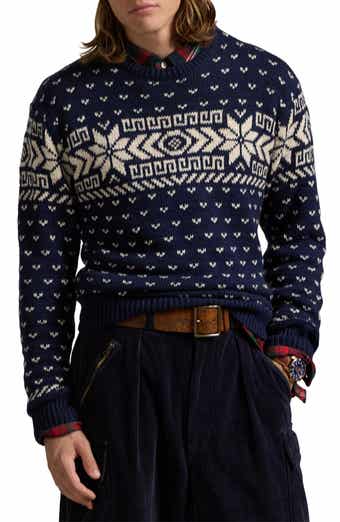 Polo Ralph Lauren Bear Intarsia Cotton & Cashmere Sweater Polo Ralph Lauren Bear Intarsia Cotton & Cashmere Sweater