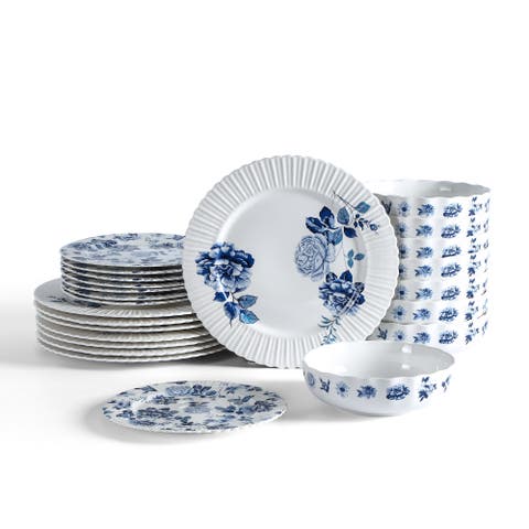 Fiore New Bone China 24-Piece Dinnerware Set
