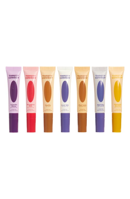 Thirsty Cowboy Butter Up 7-piece Lip Balm Set $118.65 Value In Transparent