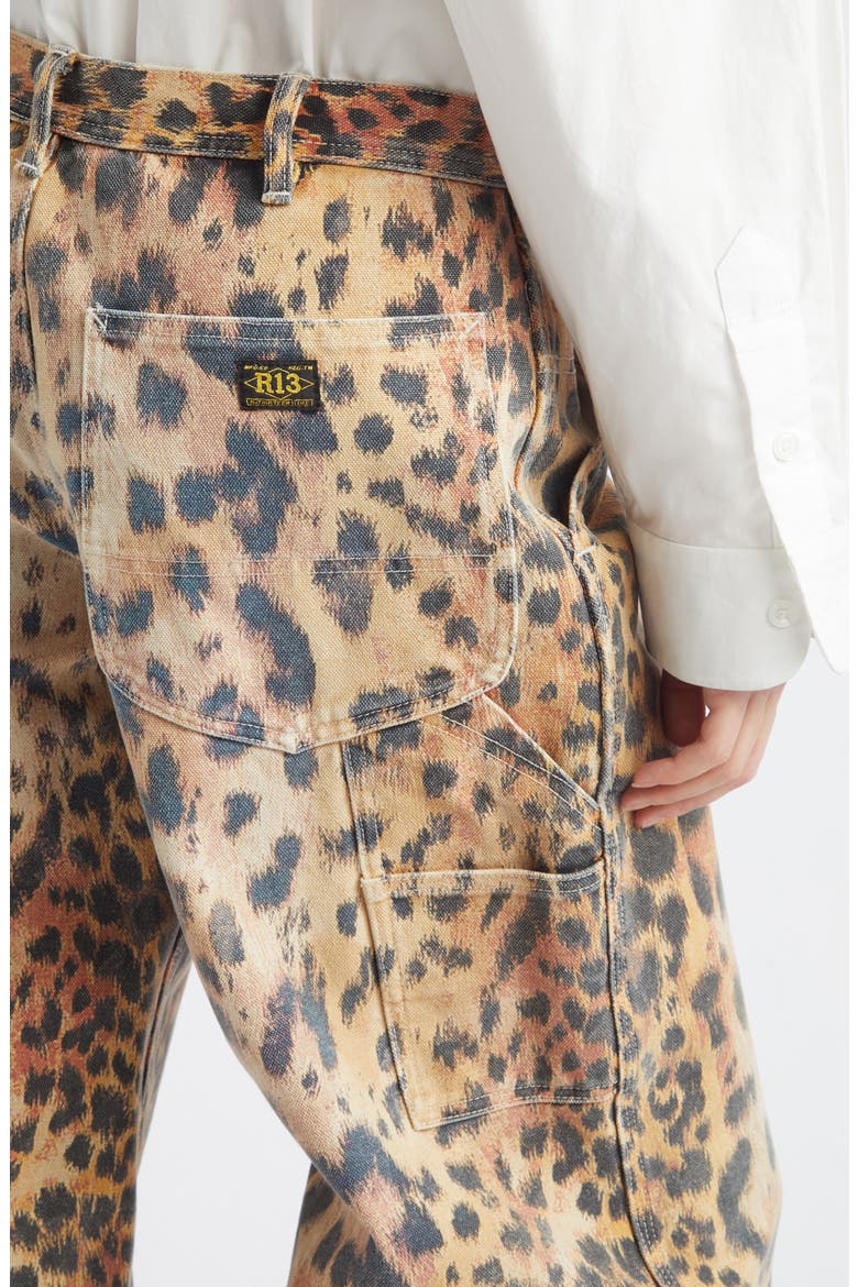 Darcy Flare Leg Jeans, Alternate, color, VINTAGE ORANGE LEOPARD