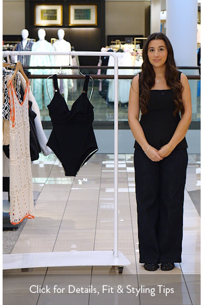 Cross Front One-Piece Swimsuit video