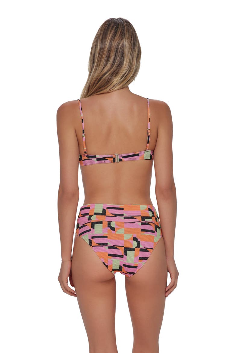 Laura Fold Over Bikini Swim Bottoms, Alternate, color, Mod Mirage Lurex