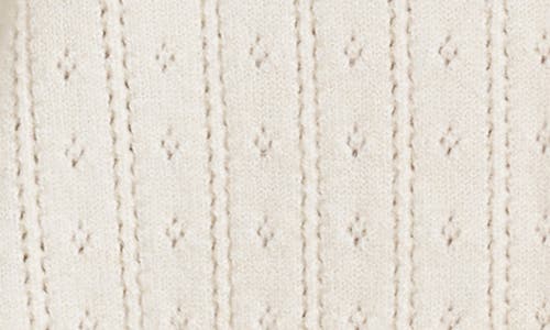 Wayf Sandy Pointelle Cardigan In White