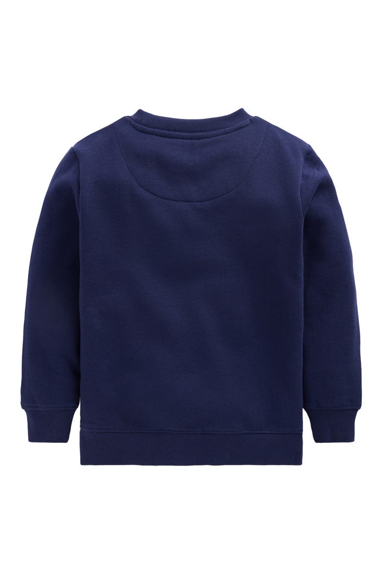 Kids' Festive Applique Sweatshirt, Alternate, color, COLLEGE NAVY, CHRISTMAS CAR