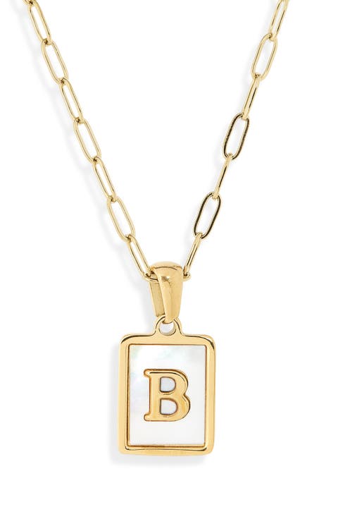 Ocean Drive Initial Pendant Necklace