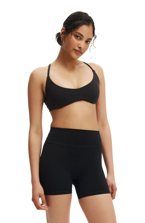 Cotton On Body Active Ultra Soft Minimal Strappy Crop In Black
