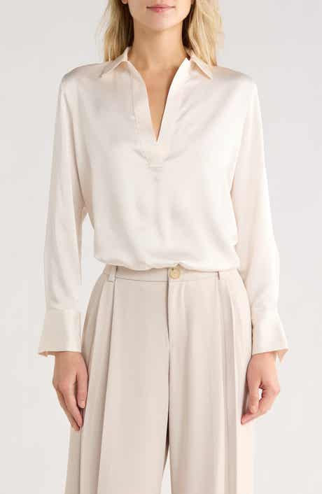 Long Sleeve Satin Top