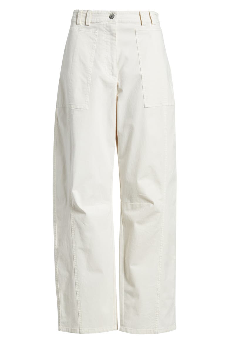 Lunar Barrel Leg Pants, Alternate, color, BONE