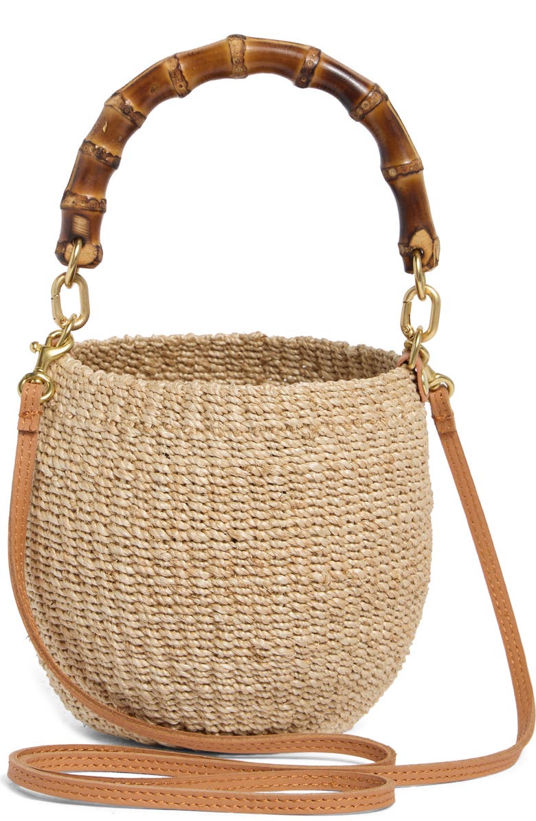 Clare V. Petite Pot de Miel Top Handle Bag, Alternate, color, Cream